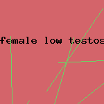 female low testosterone